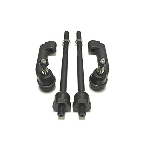 6 Pc Suspension Kit Inner & Outer Tie Rod Ends Upper Control Arms And Ball Joints Assembly #TOP2
