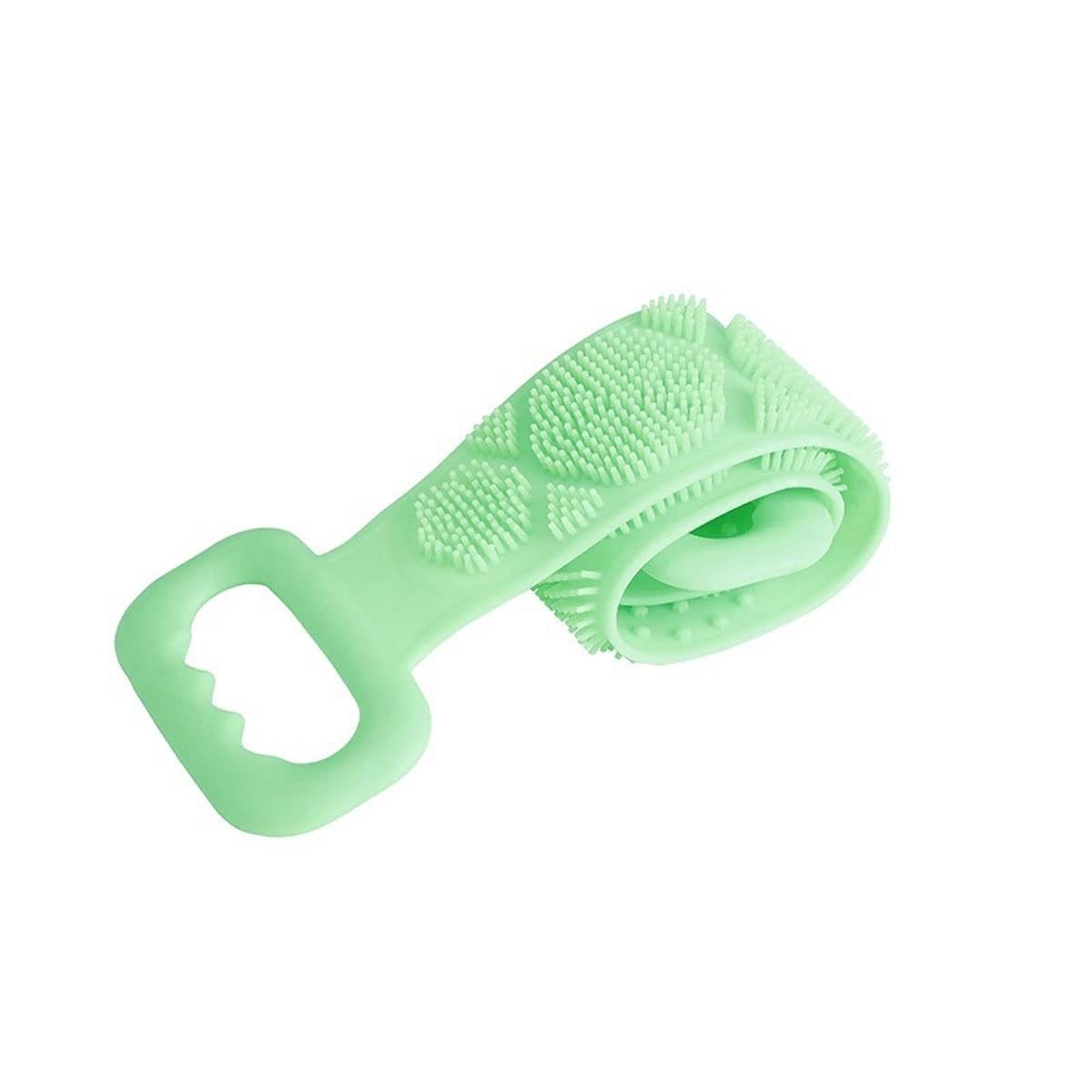 EXFOLIATING BAPILLO Pantalla DE Silicona Porte EXFOLICITADAS DE LA Ducha EXFOLICITADORIOS, Pieles DE Ducha LIMPIADA DE Pieles DE FRUZA Larga Larga Pieza (Color : Green)