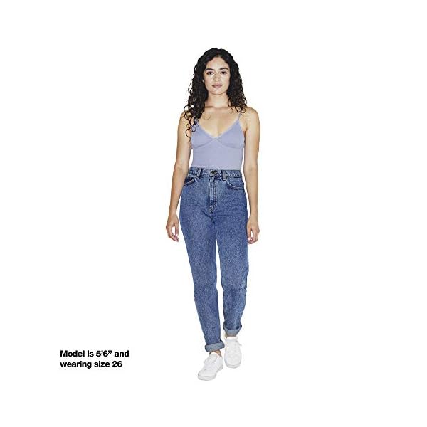 American-Apparel-Womens-High-Waist-Jean American Apparel Women's High-Waist Jean, Medium Marble Wash, 27W/32