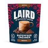 Laird Superfood Non-Dairy Coffee Creamer Mocha, Shelf-Stable Superfood Non-Dairy Powder Creamer, Glu