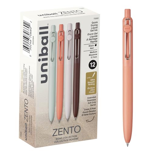 Amazon | Uniball Zento リキッドゲルインク格納式ペン 中字 (0.7mm