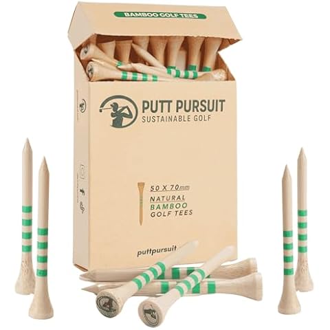 Putt Pursuit 70mm Bamboo Golf Tees Cover