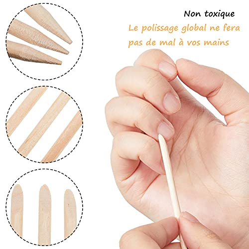 LATRAT 100 pezzi bastoncini di legno, doppio lato