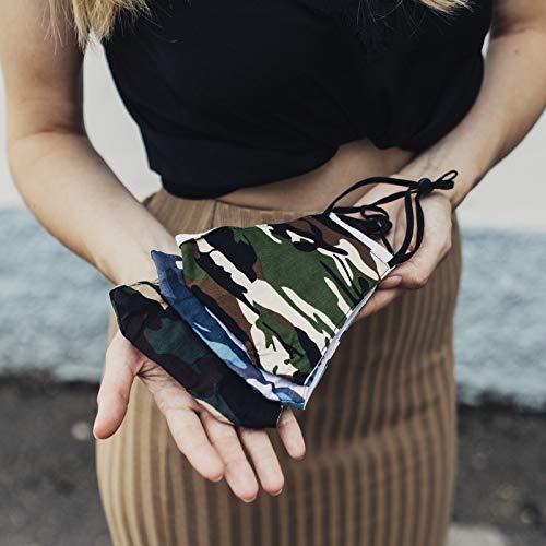 Maschera naso mimetica mimetica 100% cotone 3