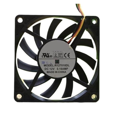Ventilateur silencieux 12V 7cm R127010DL à 3 fils