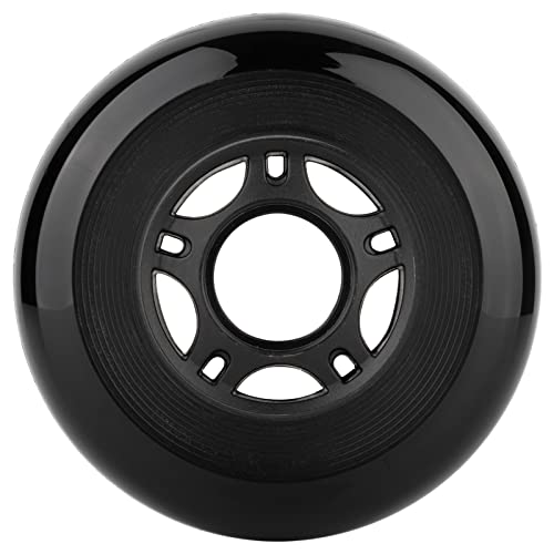 Wheelcome 8-Pack Inline Skate Wheels 85A 64Mm 70Mm 72Mm 76Mm 80Mm Indoor Outdoor Inline Skate Replacement Wheel For Blades Roller Hockey Skates, Luggage, Training, Scooter, Etc (Black, 64Mm) #TOP3