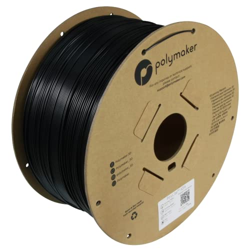 Image of Polymaker ASA Filament 1.75mm Black, 3kg ASA 3D Printing Filament, Heat & Weather Resistant - ASA 3D Printer Filament Perfect for Printing Outdoor Functional Parts