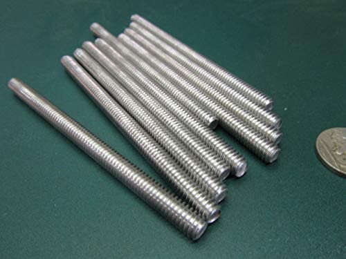Aluminum Fully Threaded Rod RH 1/4"-20 x 4.0 Length 10 Pcs