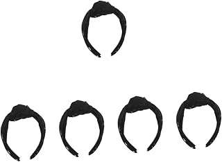 FOMIYES 5pcs headband knotted hair band knot girl hairband knot hairband braiding hair accessories solid color bandanas turbins for ladies Women Hair Band Hair Accessory for Lady head band