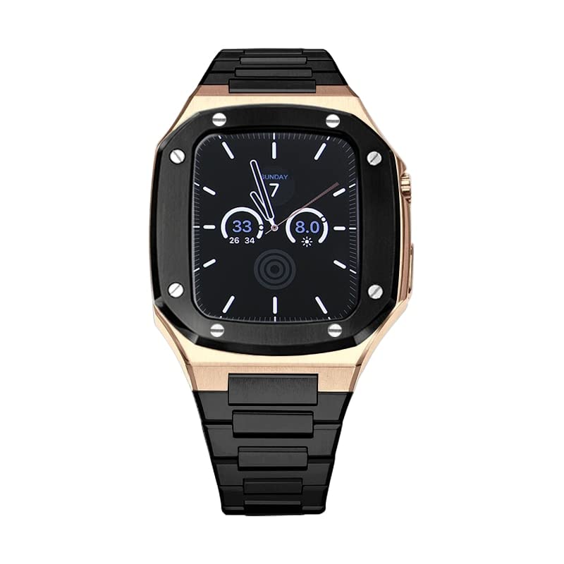 Kit modification Apple Watch acier inoxydable bracelet métal élégant pour le bureau