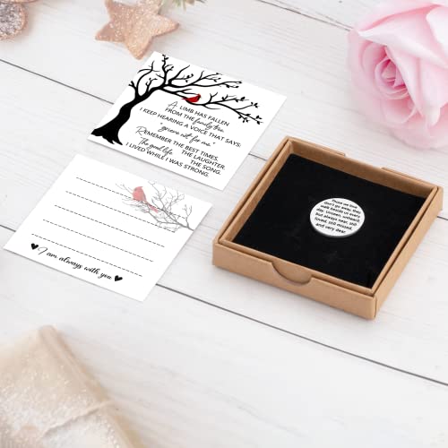 Cardinal Pocket Hug Token I am Always with You Memorial Gifts for Women Men Funeral Memory Presents Remembrance Sympathy Gifts Memorial Jewelry for Loss with Card and Box4