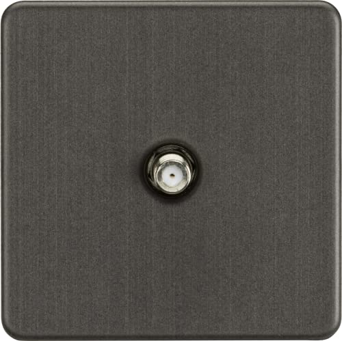 Screwless 1G SAT TV Outlet; Non-Isolated