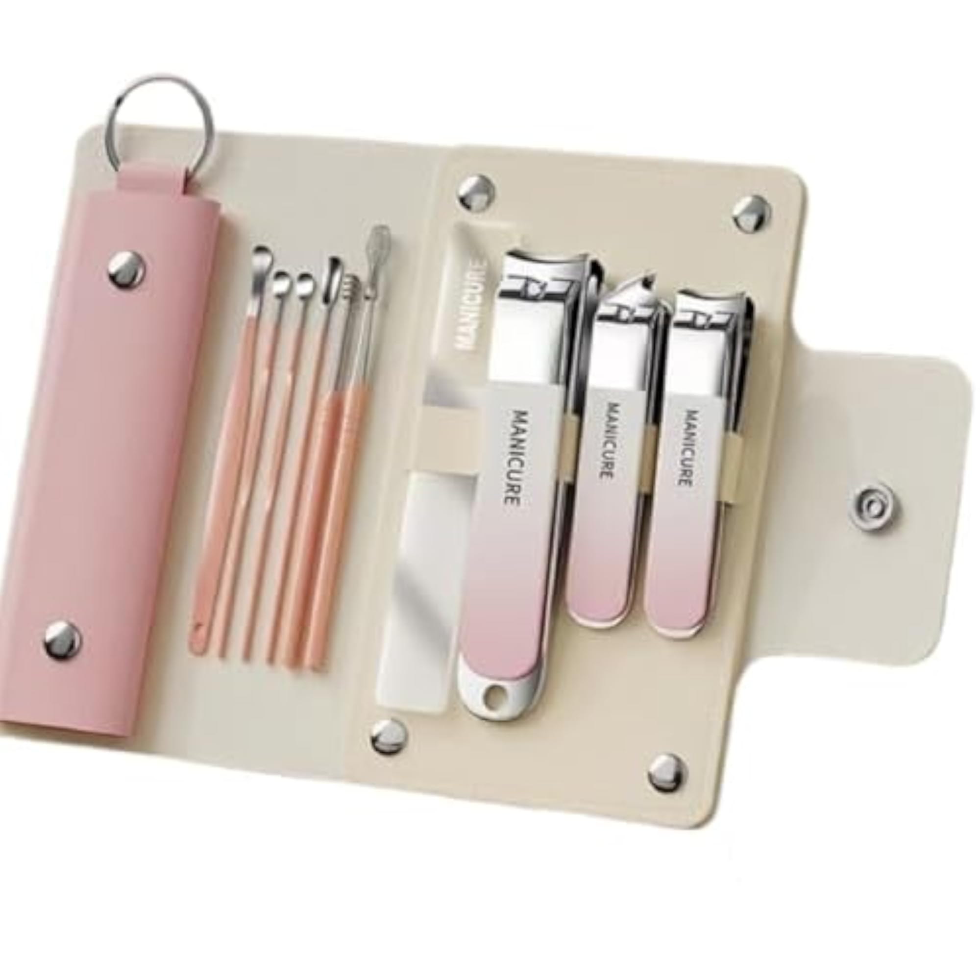 10-in-1 Precision Nail Care Kit with Luxe Travel Case