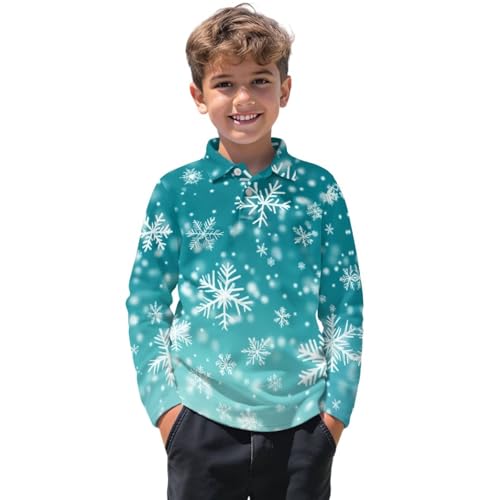 Long Sleeve Shirt for Boys Kids Teen Tee Tops 3-16 Years Old