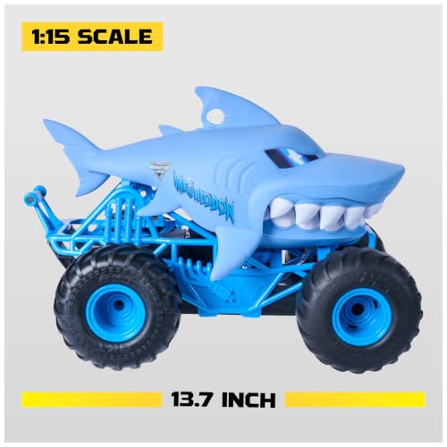 Image of Monster Jam Chomping Megalodon RC Toy Monster Truck, 1:15 Scale
