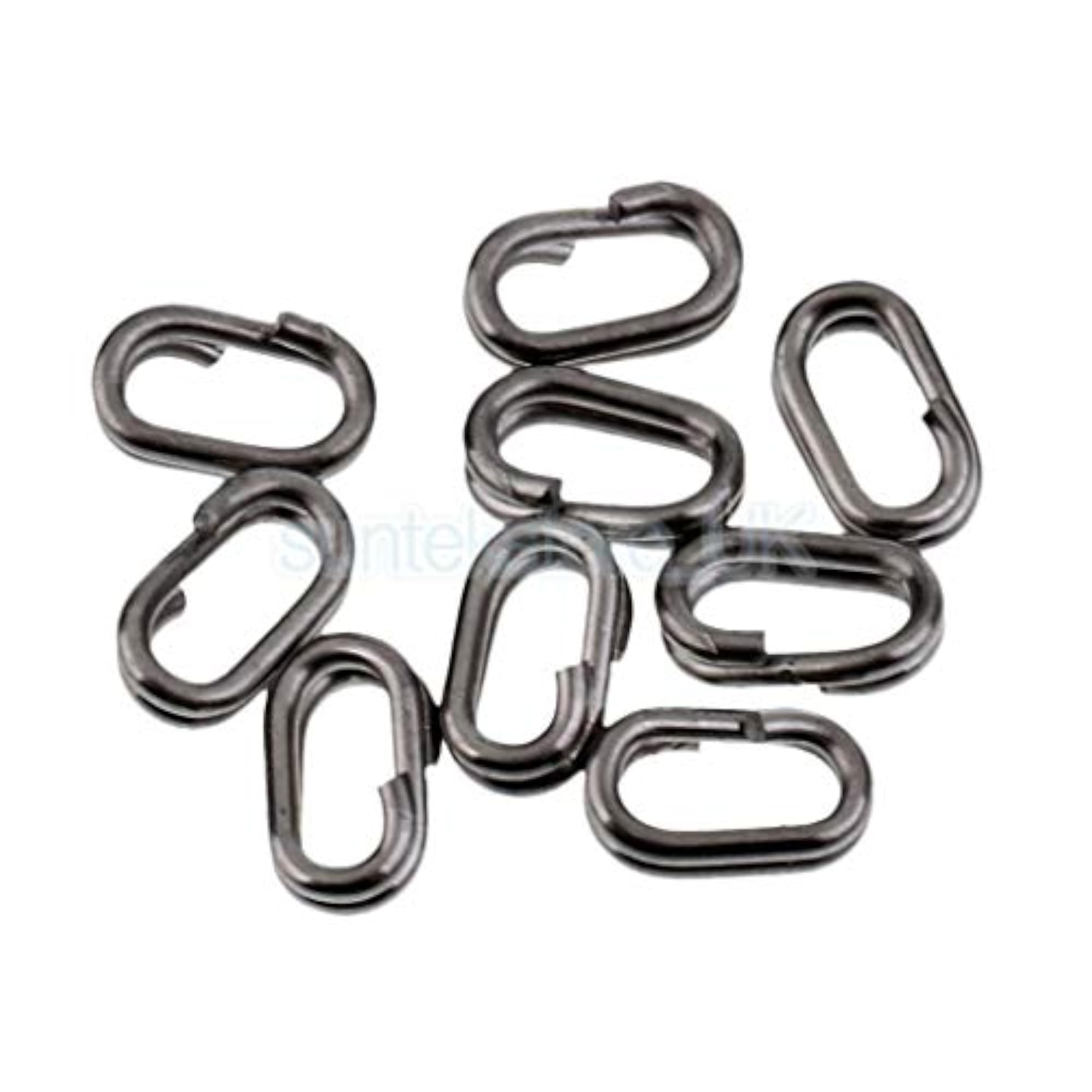 200pcs Oval & Round Fishing Split Ring Double Loop Connector Kit