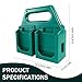 4-Slot Battery Carrying Holder for Makita 18V & 14.4V, Batteries Tool Case Storage Organizer Rack for Makita, Portable and Rugged Battery Caddy with Handle for Jobsite and Mount Bag Use