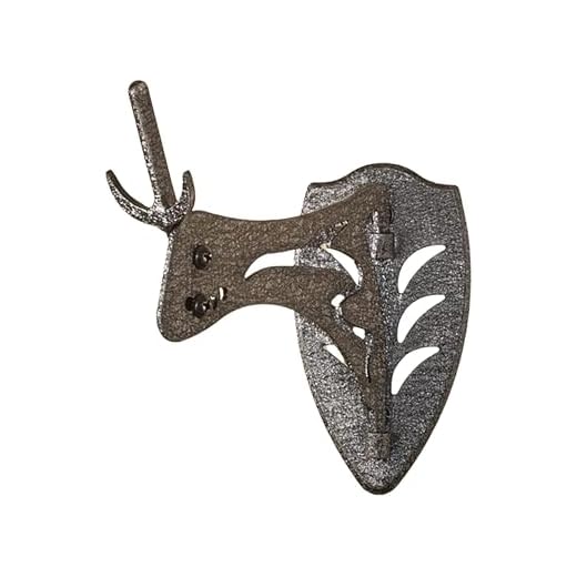 Skull Hooker Little Hooker European Trophy Mount - Perfect Kit for Hanging and Mounting Taxidermy Deer Antlers and other Skulls for Display – Graphite Black