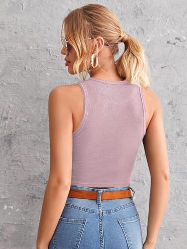 Image of Leriya Fashion Women's & Girls' Solid Asymmetrical Round Neck Cotton & Rayon Crop Top