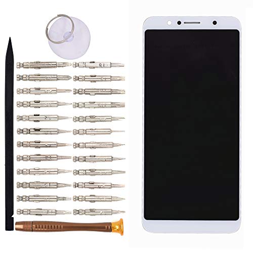 Image of LCD Screen Display with Digitizer Touch Panel Without Bezel Frame Compatible with Asus Zenfone Max Pro (M1) ZB601KL(White)