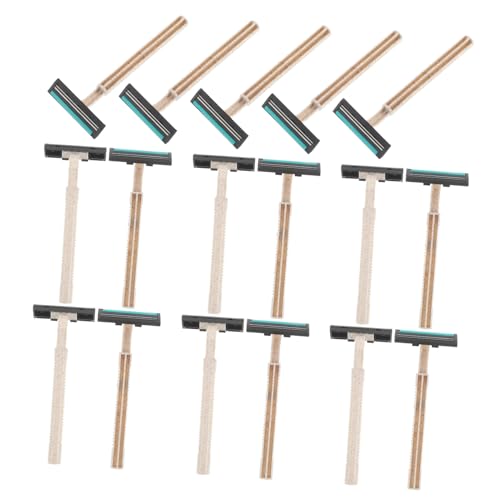 minkissy 20セット 男性用多機能ヒゲ 体毛トリマー 携帯便利な手動シェーバー お肌に優しいスムーズシェービング 旅行 ホテル用剃刀キット