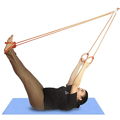 Image of Vernie Pocket Gym Rope For Men and Women,Physiotherapy Exercise,Abdominal Crunches,Perfect for Yoga,Backpain and Stress relief (Premium Braided Quality) RED