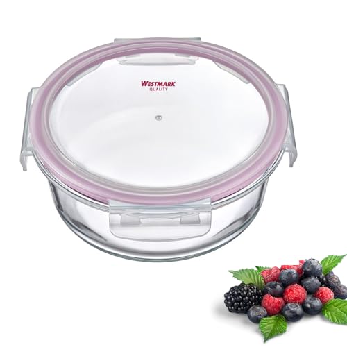 Westmark Glas-Frischhaltedose, Rund, Füllvolumen: 1300 ml,...