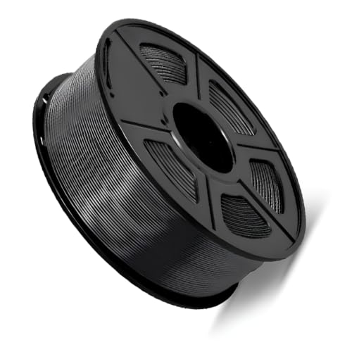 Image of Robocraze Premium HS PLA 3D Printer Filament 1.75mm Raven Black 1kg | High-speed PLA with smooth extrusion, dimensional accuracy, low warping, and rich Raven Black finish for precise prints.