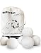 OHOCO Wool Dryer Balls 6 Pack XL, Organic Natural Wool for Laundry, Fabric Softening - Anti Static, Baby Safe, No Lint, Odorless and Reusable White
