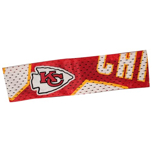 Littlearth Unisex-Adult NFL Kansas City Chiefs Jersey FanBand Headband Team Color One Size (300404-CHIE-1)