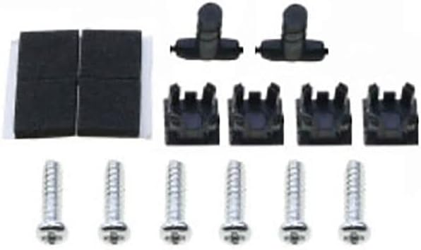 Replacement Console Screws with Rubber Foot Cover Set for PS2 PS3 Slim 2000 3000 4000 70000 Console Screw Kit Repair Parts (D)