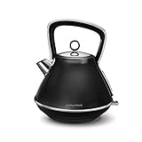  Morphy Richards Kettle Evoke Pyramid Kettle 100105 Traditioneller Kessel Schwarz