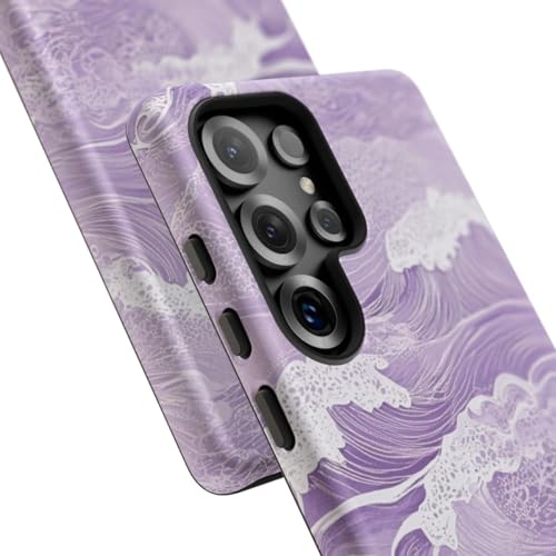 Coque Galaxy S25 Ultra motif vagues finition mate premium - 2