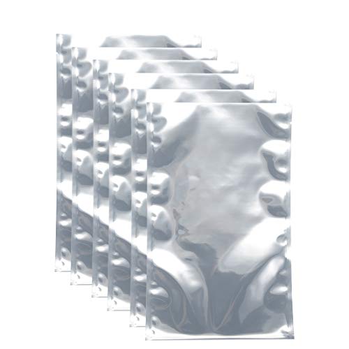 uxcell Antistatic Shield Shielding Bag, Flat Open Top Anti Static Bag for Electronic Devices, 6x10 inch(160x260mm), 50 PCS