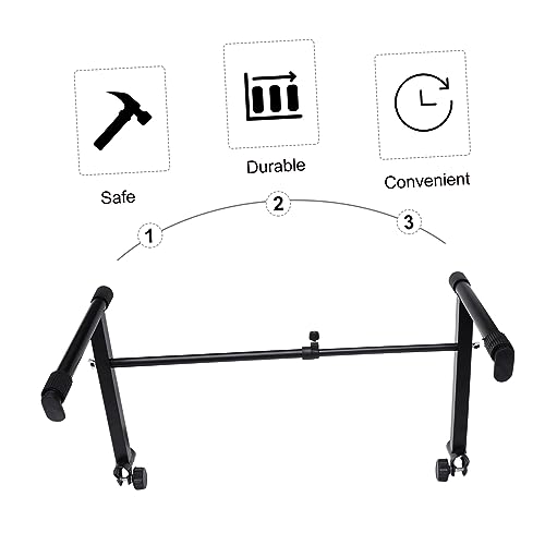 DRESSOOS 1 Jeu Support Pour Clavier Électronique Support De Piano Cadres De Stand De Piano Stand De Pianos Cadres De Clavier Supports De Plate-forme Rester Filaire Bras Caoutchouc Black - Les Beatles, Paul McCartney, John Lennon, RIngo Starr, George Harrison DRESSOOS 1 Jeu Support Pour Clavier Électronique Support De Piano Cadres De Stand De Piano Stand De Pianos Cadres De Clavier Supports De Plate-forme Rester Filaire Bras Caoutchouc Black – Image 8
