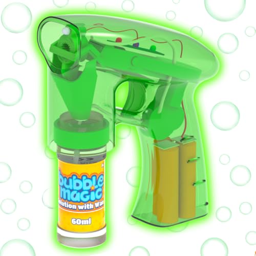 Image of Bubble Magic Light Up Electronic Bubble Blaster - Pink