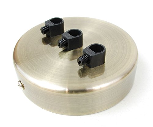 Vendimia Lighting Co. Antique Brass 3 Point Outlet Ceiling Rose |