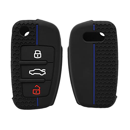 kwobile Accessoire Clef de Voiture Copatible avec Audi Clé 3-Touches