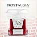 Nostalgia Cotton Candy Machine - Retro Cotton Candy Machine for Kids with 2 Reusable Cones, 1 Sugar Scoop, and 1 Extractor Head – Red