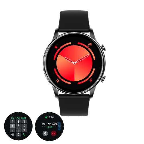 SMT 4 Smart Watch PRO VERSION with Call Function- Men Women Ladies SMT4 Smartwatch 2023 Edition - Heart Rate/Sleep Monitor, Step Counter - Sports fitness Digital watch for Android iPhone (Black)