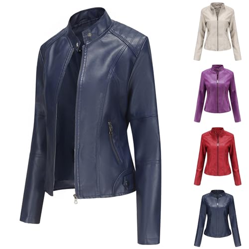 Veste moulante en daim pour femme style mode biker chic