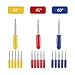 Haosie Vinyl Cutter Blades,15pcs (30/45/60 Degree) Cutting Knife Tungsten Steel Plotter Blade with Holder Base for Cutting