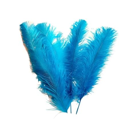 Turquoise Ostrich Feathers 100 pcs. 13-17 inch Bulk Ostrich Feathers Cover