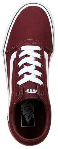 Vans Vans Women's Ward Sneaker, Canvas Burgundy, 4.5 UK