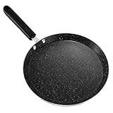 Padella Roti antiaderente da 25,4 cm, piastra per crepe in alluminio leggero per gas e induzione, perfetta per Dosa, uso familiare