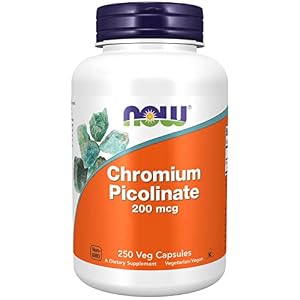 Now Foods, Chrome Picolinate, 200 mcg, 250 Capsules végétaliennes, Oligo-Élément, Chrome, Sans Gluten, Sans Soja, Végétarien