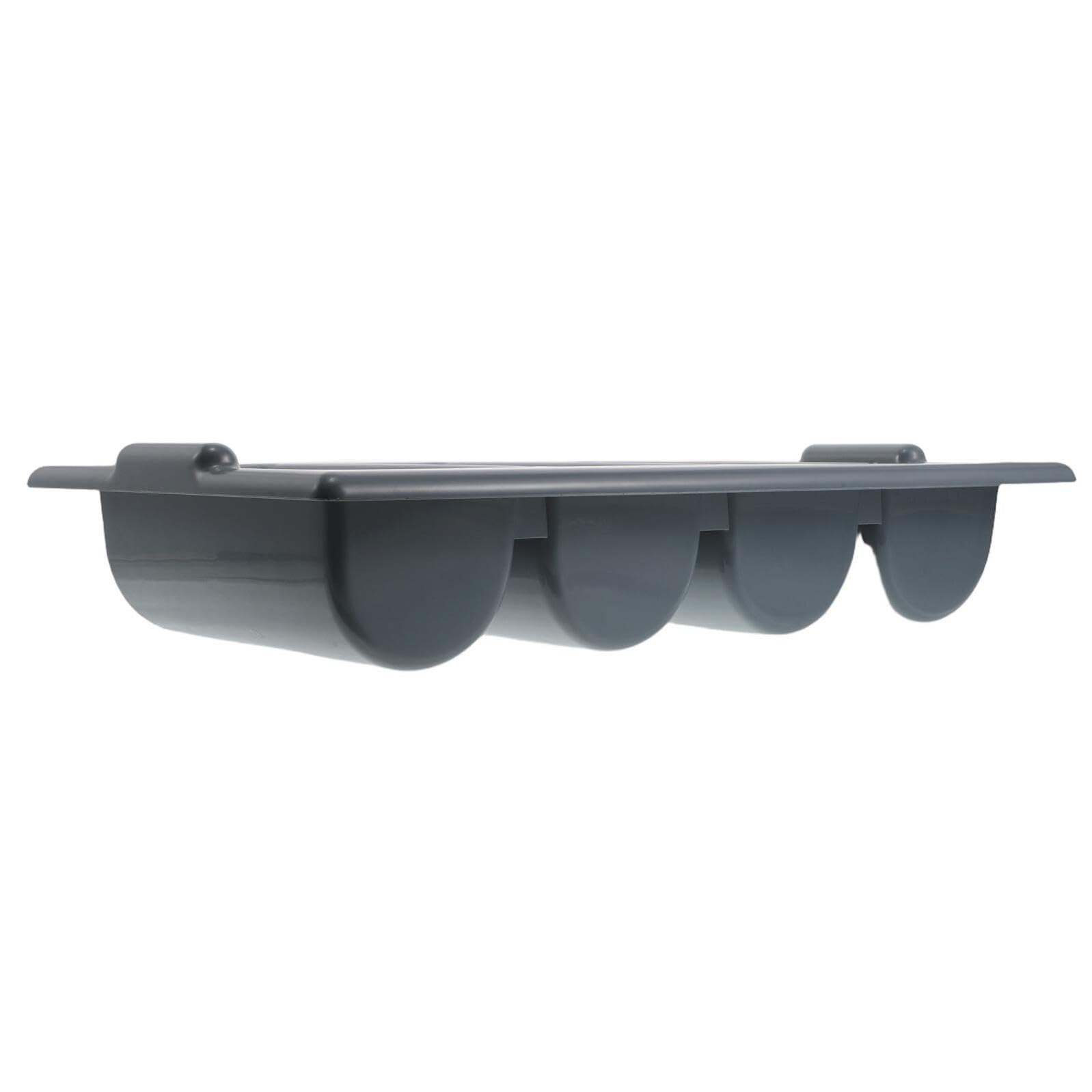 DOITOOL Portaposate in Plastica 4 Scomparti, Organizzatore Utensili da Cucina Salvaspazio per Cassetti, Vassoio Porta Posate Compatto per Buffet e Ristoranti