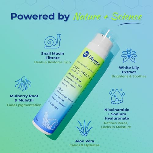Image of Snail Mucin Miracle Serum 50ML With White Mulberry, Niacinamide & Vitamin C, Pure, Natural & Clean Reduces Pigmentation, Dark Spots & Fine Lines, Boosts Collagen & Skin Barrier, For All Skin Types