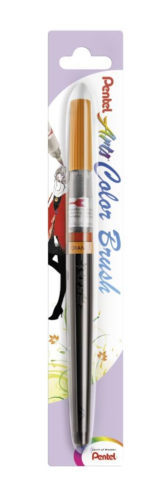 Pentel GFL Colour Brush pennello inchiostro base acqua, rosso