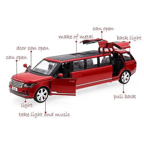 Image of DEUSON ECOM Die Cast Metal Car Long Rang Car Rover 1:32 Scale Diecast Toy Car Vehicle For Kids Sound Light Pull Back,Blue